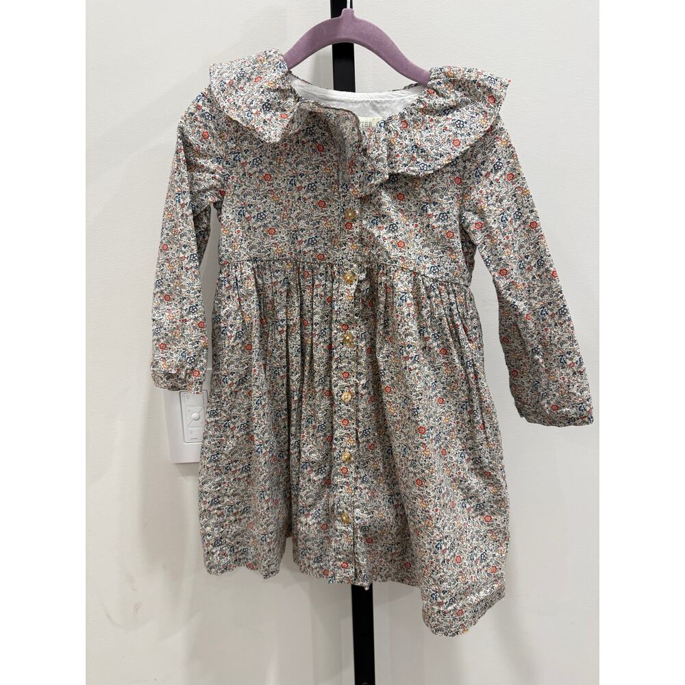 Olivier London	Collared Floral Dress 	3-4Y